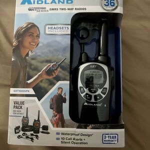 Midland Black Two-Way Radio with Headsets